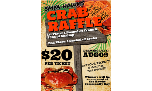2025 SMYA Hawks Crab Raffle
